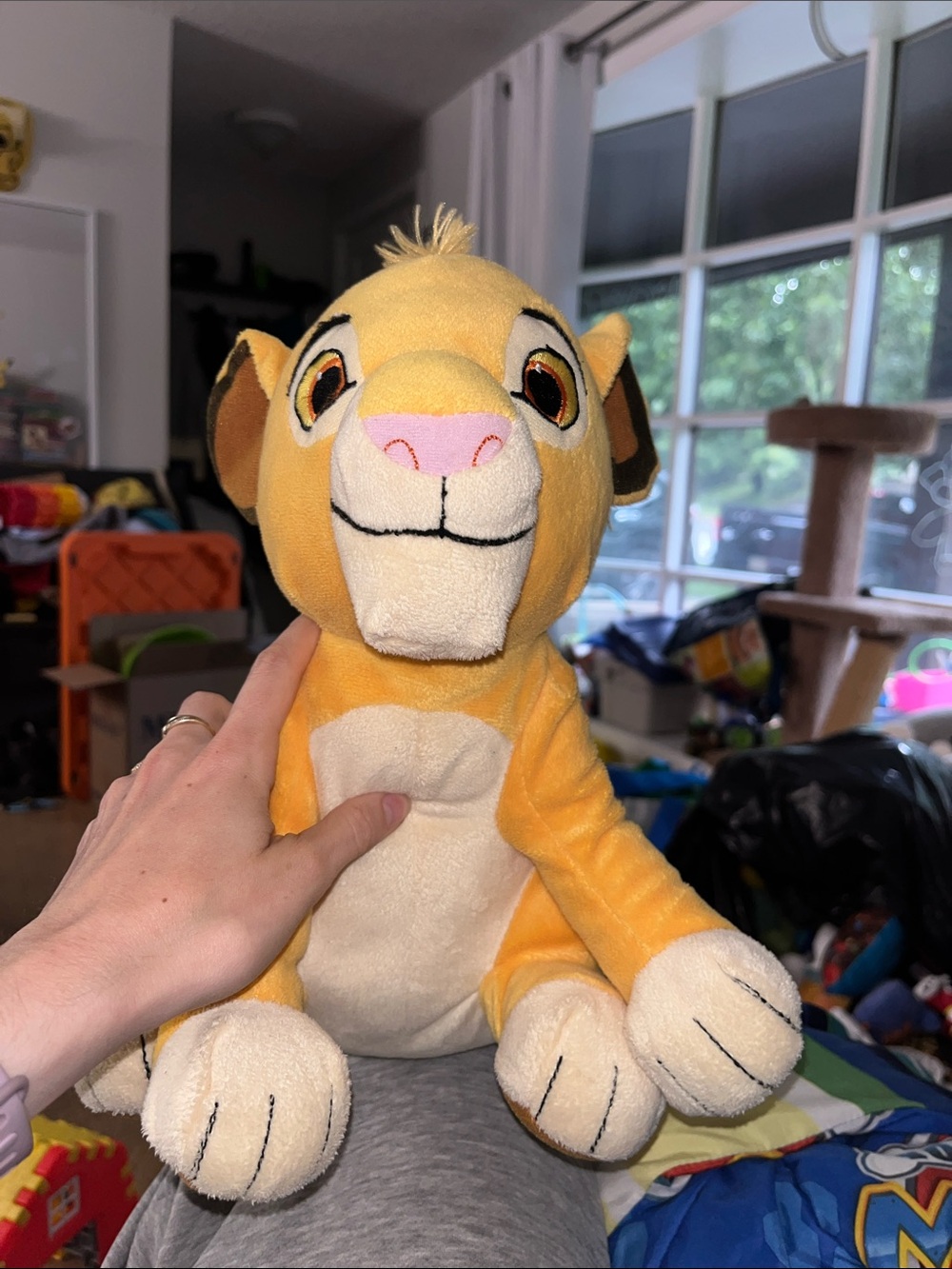 Plush Yellow Lion Stuffed Animal - Soft Simba-Style Lion King Toy